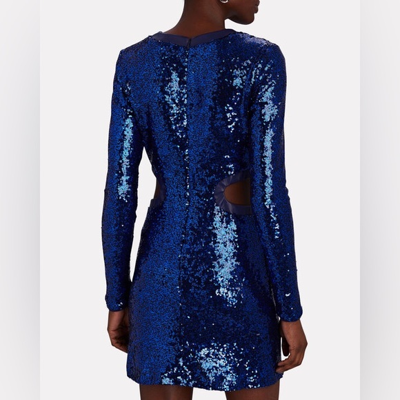 Staud Dolce cut-out sequined mini dress - size M - Picture 3 of 10